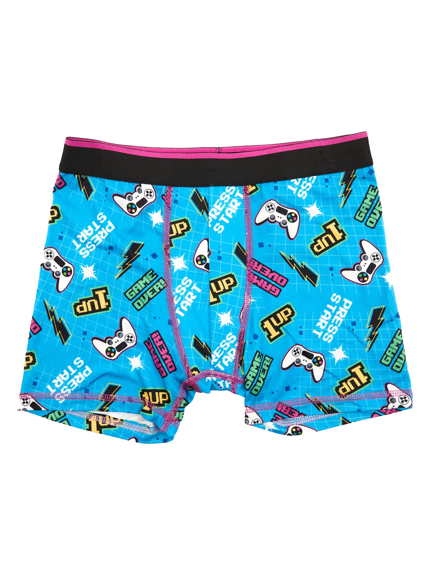 Wonder Nation Boys Boxer Brief Gaming Underwear, 4-Pack, Sizes S-XL