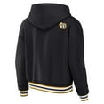 thumbnail image 3 of Women's WEAR by Erin Andrews Black Pittsburgh Steelers Plus Size Lace-Up Pullover Hoodie, 3 of 3