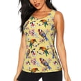 thumbnail image 1 of Fotbe Bright Birds Blusas Sin Mangas para Mujer – Estilo Casual, Corte Suelto, Slim-Fit, Cuello Redondo Deportivo, Tops de Verano para Gimnasio y Yoga-Small, 1 of 7