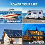 DJLBERMPW 48V LiFePO4 Lithium Battery 100Ah, 4000+ Deep Cycle Battery, 4 Group 12V 100Ah in Series to 48V 100Ah Lithium Batteries for Golf Cart,Trolling Motor,RV,Solar,Built in 100A BMS 5120W