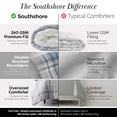 thumbnail image 4 of Vilano Plaid Printed Comforter Set by SouthShore Fine Linens, 4 of 8
