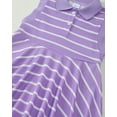 thumbnail image 5 of Baby Girls Clothes Toddler Girls Polo Dress 3T Girls Summer Casual Dress 4T Girls Lapel Sleeveless Stripe Dress Purple, 5 of 7