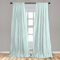 thumbnail image 5 of Ambesonne Aqua Curtains, Sketchy Grunge Stripes, Pair of 28"x63", Seafoam White, 5 of 5