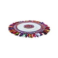 thumbnail image 2 of Gypsie Blu Hand Woven Natural Jute Cotton Area Rug Round Indoor Home Decorative Chindi Rugs for Kitchen Area Runner Online, 2 of 5