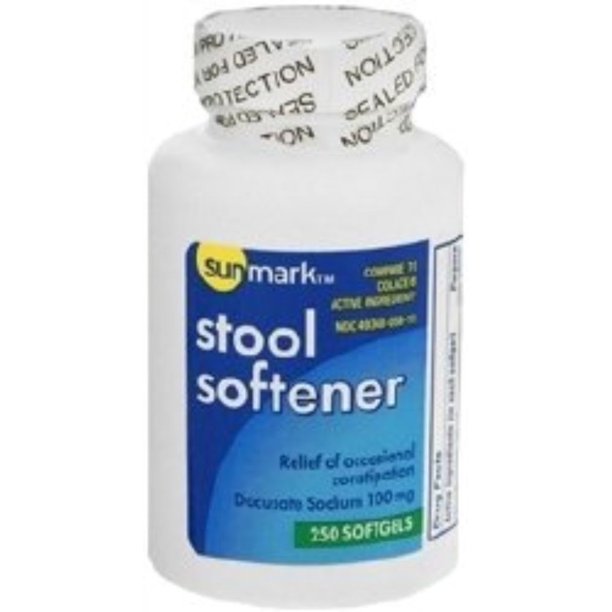 Stool Softener Cap 100Mg 250/Bt