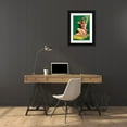 thumbnail image 3 of Driben, Peter 23x32 Black Ornate Wood Framed with Double Matting Museum Art Print Titled - Flirt Magazine: Pinup with Hat, 3 of 4