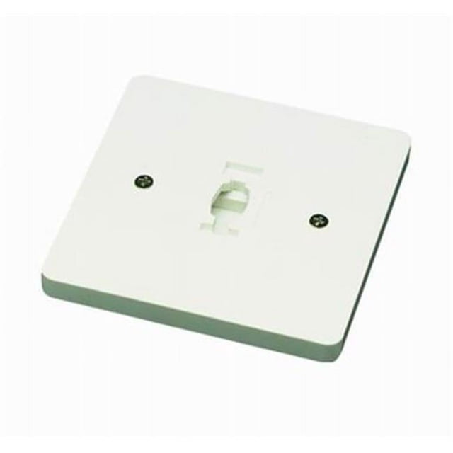Cal LightingHT-293-WH Line Voltage Monopoint Plate Track Accessory- White