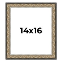 14x16 Frame Silver Real Wood Picture Frame Width 1.75 Inches | Interior Frame Depth 0.5 Inches |
