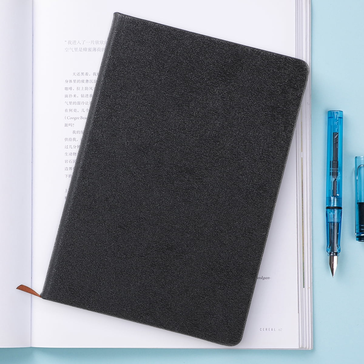 Raindrops A5 Hard Cover Journal Notebook - Notepad for Business, Students, and Personal Use