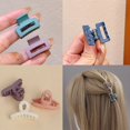 thumbnail image 6 of 20Pcs Macaron Mini Multi-Color Geometric Hollow-Out Plastic Hair Clips Simple Sweet Fashion Style, 6 of 9
