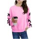 thumbnail image 1 of Sudadera con lazo de manga larga para niña, blusa informal de manga larga con cuello redondo, blusa de poliéster para niña, 1 of 6