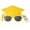 Purple, variant on 1PC Interesting Graduation Party Sunglasses, End of School Year Gifts, Graduation Cap Sunglasses, Graduation Gifts for Grad Prom Party Decor, Future Is Bright Tags (Blue)