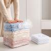Transparent Vacuum Storage Bags 31.5" x 40" (80x100cm), Hand Roll/Press Compression Bags No Pump Needed, Space Saver Packing Organizer for Clothes, Bedding, Comforters, Travel Luggage