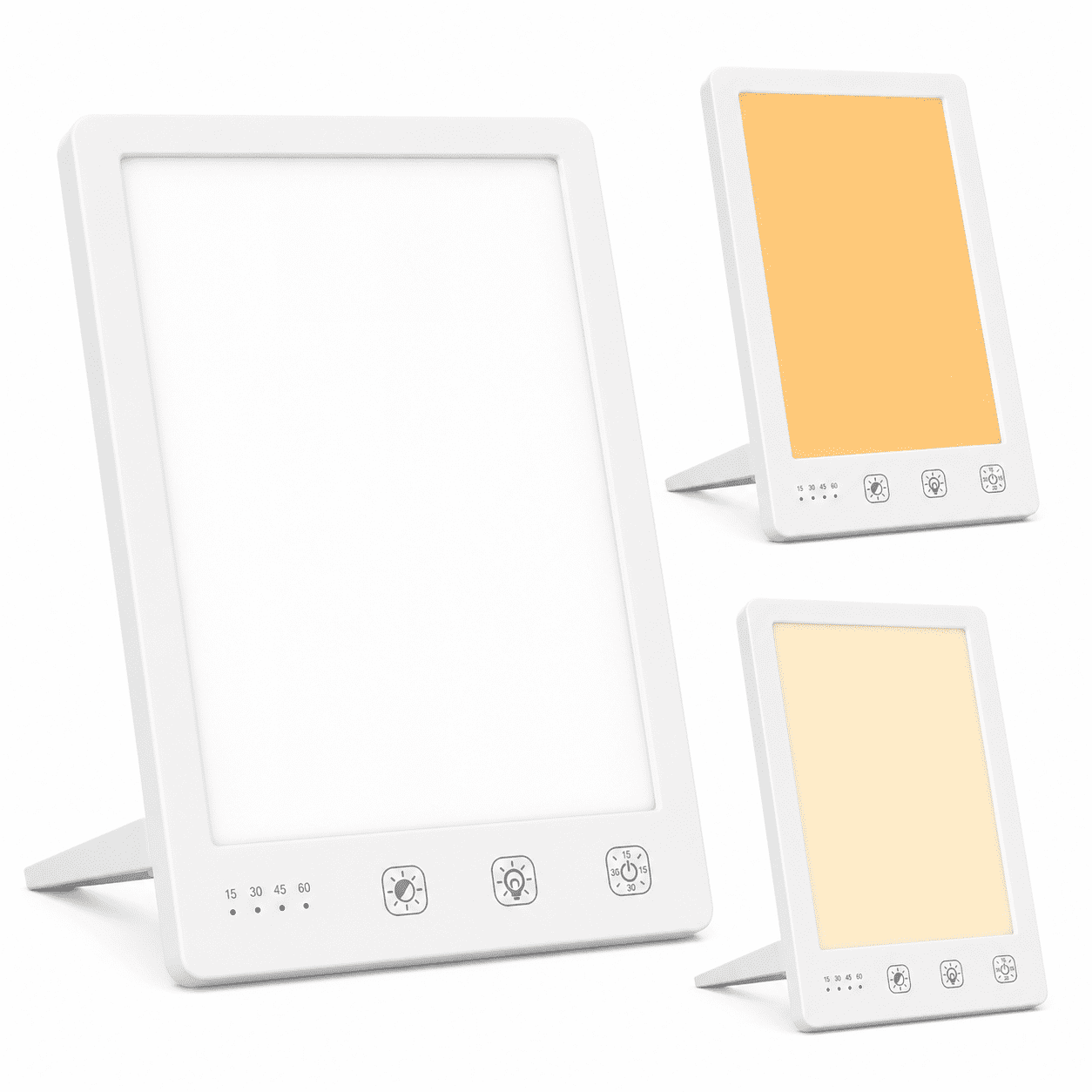 Portable Light Therapy Lamp - 10000 Lux, Adjustable brightness, Color temperature control, Timer mode, USB powered