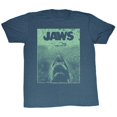 thumbnail image 1 of Jaws Green Jaws Navy Heather Adult T-Shirt, 1 of 1