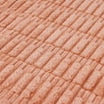 thumbnail image 3 of Funda de cojín decorativa de corduroy REGALWOVEN, suave, con rayas bohemias, color naranja claro, 18" x 18", 3 of 6