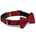 thumbnail image 4 of Nœud Papillon pour Chien à Carreaux Ajustable Collier Mignon pour Chien Collier Nœud Papillon pour Chaton avec Boucle, 4 of 10