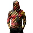 thumbnail image 2 of Mens Fishing Shirts Long Sleeve Sun Hoodies With Face Mask Uv Protection Cooling Hooded Rash Guard Shirts, 2XL, 2 of 7