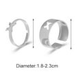 thumbnail image 5 of Naierhg 2Pcs/Set Butterfly Opening Alloy Wide Thin Hollow Couple Rings Finger Rings for Anniversary, 5 of 8