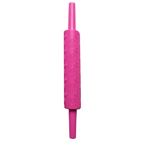 

Heart Flower Pattern Baking Cookies Biscuits Fondant Dough Roller PP Rolling Pin Embossing