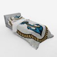 thumbnail image 3 of Ambesonne Anchor Bedding Set 4 Pcs, Sailor Emblem with, Queen, Pale Coffee Blue Cream, 3 of 3