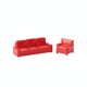 thumbnail image 2 of Conjunto De Sofás A Escala 1/64, Accesorio De Bricolaje, Accesorios De Fotografía De Sofás A Escala 1/64, Modelo De Sofá Pequeño Para Aficionados, Color Rojo., 2 of 9