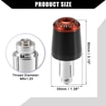 thumbnail image 5 of Unique Bargains 2 Pcs Motorcycle Handlebar End Plug for Honda CBR250R CBR300R CBR400R CBR600RR 7/8" 22mm Black Orange, 5 of 6