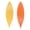 Orange and Yellow, variant on Rupoun 2 Pcs Plastic Tatting Shuttles Craft Tool for DIY Hand Sewing Weaving Knitting (Orange Yellow) - 4.72 inches / 12 cm
