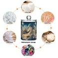 thumbnail image 6 of Yayeee 4 Pack Qtip Holder Bathroom Cotton Swab Canister with Lid Clear Dispenser Set, Floating Whale, 6 of 6