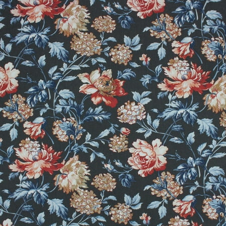 UPC: 0810056074722 | Better Homes & Gardens Traditional Floral Blue 8 Yards by the Bolt 54  Width 100% Cotton Fabric