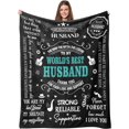thumbnail image 1 of LHSHID Anniversary Romantic Gifts for Husband Gifts Blanket for Husband Him Men Husband Birthday Gifts from Wife Valentines Day Gifts for Husband Xmas Bday Presents 40x50in, 1 of 6