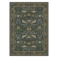 thumbnail image 7 of GENIMO 5'x7' Modern Art Area Rug for Living Room, Machine Washable Non Slip Low Pile Rug for Bedroom Dining Room, Dark Green, Brown, Beige, 7 of 7
