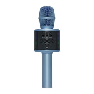 FISHOAKY Microphone Karaoké Bluetooth 4 en 1 Micro Enfant pour Chanter Fille
