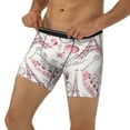 thumbnail image 2 of Mens Extended Length Boxer Briefs - Romantic Travel In Paris Underwear Boxer Briefs with Elastic Band, 2 of 5