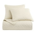thumbnail image 2 of Indigo Hill Cotton Comfort 2 Piece Quilt Set with Pillow Sham, Gauze Blanket Classic Modern Bedding, Prairie Tan, Twin, 2 of 8