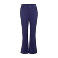 thumbnail image 2 of Fall Fashion Must Haves Trousers Casual Blue LWinter Clothing For Women, 2 of 4