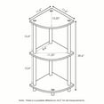 thumbnail image 2 of Furinno Turn-N-Tube 3-Tier Corner Display Rack Multipurpose Shelving Unit, Walnut/Brown, 12077WN/BR, 2 of 3