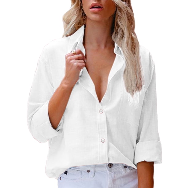Sexy Dance Women Shirts Long Sleeve Blouse Button Down Tops Sexy Dance Women Shirts Long Sleeve Blouse Button Down Tops