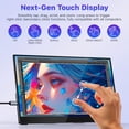 thumbnail image 2 of Monitor portátil VisionOwl de 15,6" con pantalla táctil USB-C HDMI, 2 of 9