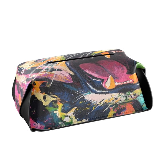 BZSMCE Leatehr Tissue Holders Cute Petals Of Joy Pattern Tissue box
