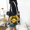thumbnail image 6 of DouZhe Reusable Grocery Bags, Gamer Zone Game Controller Lightweight Polyester Canvas Cloth Tote Bag for Travle Gym Shopping School, 15" x 16", 6 of 7