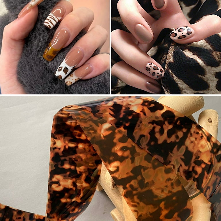 Buy Designer LV Brown Gold Glitter Stripping Tape Nail Decals