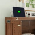 thumbnail image 6 of Bellemave Murphy Bed Cabinet Full Size, Wooden Foldable Murphy Bed with Storage Drawer and Charging Station, Murphy Chest Bed for Home, Office, Studio or Guest Room（Walnut), 6 of 9