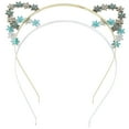 thumbnail image 1 of 2 diademas de flores con orejas de gato, accesorios para el cabello, 1 of 7