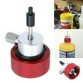 thumbnail image 3 of Vertical Stripe Gas Tank Adapter Red Filling Fitting with Silicone O Il Port, 3 of 7