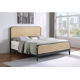 thumbnail image 2 of Lanewood Open Cane Webbing Metal Eastern King Bed Black, 2 of 12