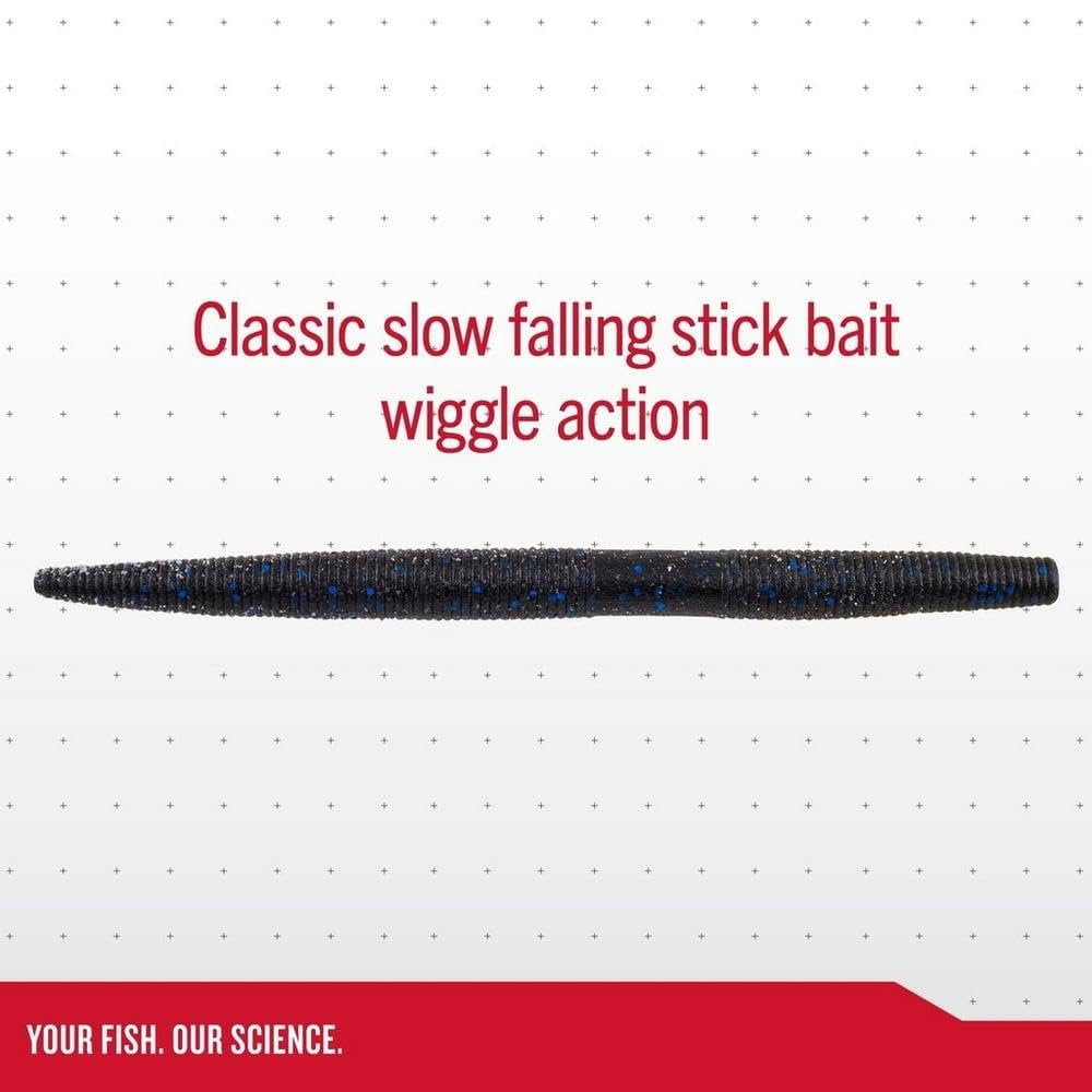 Berkley PowerBait® MaxScent The General Fishing Bait, June Bug, 6in | 15cm, Soft Stick Bait with Irresistible Scent & Flavor, Classic Stick Bait Action, Deadly Bass Fishing Bait