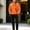 Orange, variant on Men's Windproof Waterproof 2 Piece Outdoor Tracksuit, Hooded Zip up Shell Jacket & Hiking Pants, Functional Rain Suit for Camping Hiking Travel