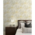 thumbnail image 7 of Stacy Garcia Home  Birds of Paradise Peel and Stick Wallpaper 20.5 in. W x 18 ft. L - Grey & Metallic Gold, 7 of 7