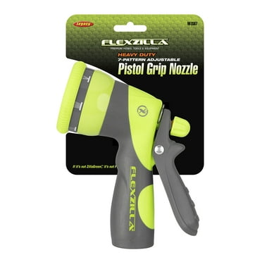Flexzilla® Garden Hose Nozzle - 7-Pattern Adjustable Pistol Grip, ZillaGreen™